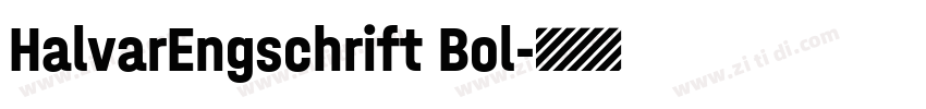 HalvarEngschrift Bol字体转换